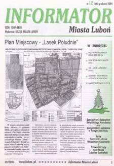 Informator Miasta Luboń 2004.12 Nr12(64)