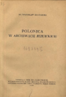 Polonica w archiwach jezuickich