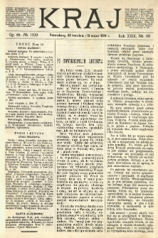Kraj: pismo polityczno - literackie. 1904.04.30(05.13) R.23 No.18