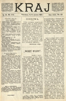 Kraj: pismo polityczno - literackie. 1904.06.04(17) R.23 No.23