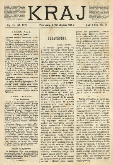 Kraj: pismo polityczno - literackie. 1904.01.09(22) R.23 No.2
