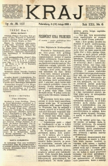 Kraj: pismo polityczno - literackie. 1904.02.06(19) R.23 No.6