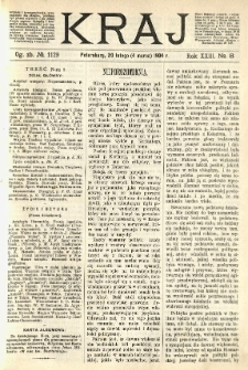Kraj: pismo polityczno - literackie. 1904.02.20(03.03) R.23 No.8