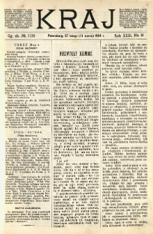 Kraj: pismo polityczno - literackie. 1904.02.27(03.11) R.23 No.9