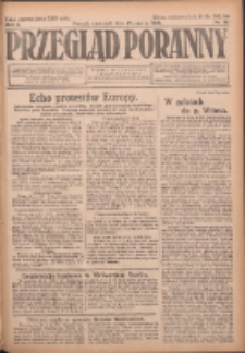 Przegląd Poranny: pismo niezależne i bezpartyjne 1923.03.29 R.3 Nr86