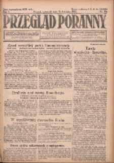 Przegląd Poranny: pismo niezależne i bezpartyjne 1923.04.19 R.3 Nr106