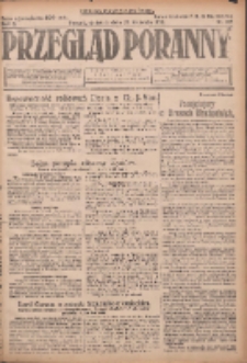 Przegląd Poranny: pismo niezależne i bezpartyjne 1923.04.22 R.3 Nr109