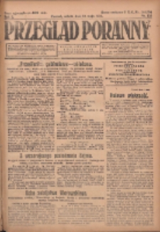 Przegląd Poranny: pismo niezależne i bezpartyjne 1923.05.19 R.3 Nr136