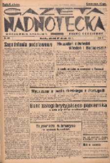Gazeta Nadnotecka: pismo codzienne 1937.08.29 R.17 Nr198