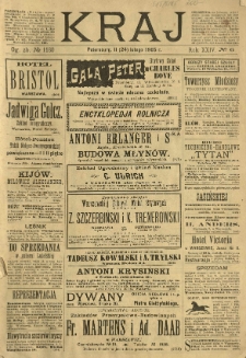 Kraj: pismo polityczno - literackie. 1905.02.11(24) R.24 No.6