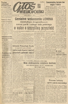 Głos Wielkopolski. 1953.01.22 R.9 nr19 Wyd.AB