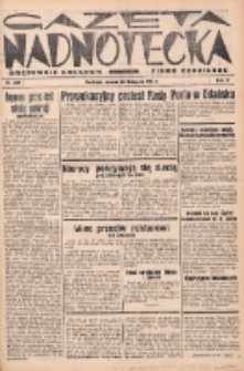 Gazeta Nadnotecka (Orędownik Kresowy): pismo codzienne 1937.11.23 R.17 Nr269