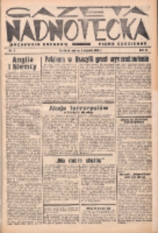 Gazeta Nadnotecka (Orędownik Kresowy): pismo codzienne 1938.01.08 R.18 Nr5