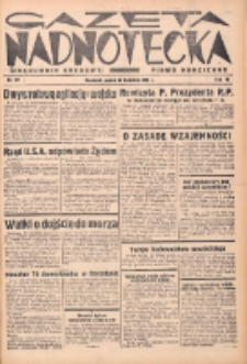 Gazeta Nadnotecka (Orędownik Kresowy): pismo codzienne 1938.04.15 R.18 Nr87