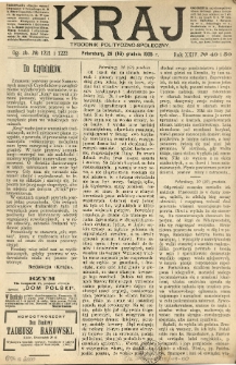 Kraj: pismo polityczno - literackie. 1905.12.29(16) R.24 No.49-50