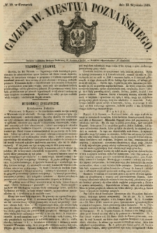 Gazeta Wielkiego Xięstwa Poznańskiego 1848.01.13 Nr10