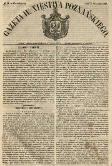 Gazeta Wielkiego Xięstwa Poznańskiego 1848.01.17 Nr13