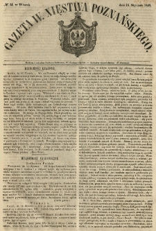 Gazeta Wielkiego Xięstwa Poznańskiego 1848.01.18 Nr14