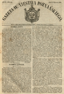 Gazeta Wielkiego Xięstwa Poznańskiego 1848.01.22 Nr18