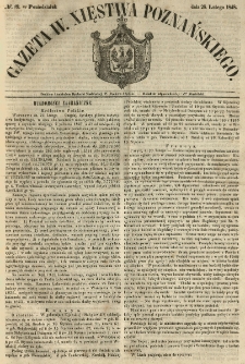 Gazeta Wielkiego Xięstwa Poznańskiego 1848.02.28 Nr49