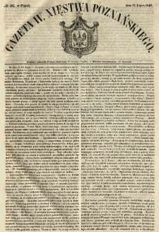 Gazeta Wielkiego Xięstwa Poznańskiego 1848.07.21 Nr167