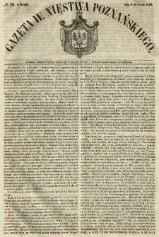Gazeta Wielkiego Xięstwa Poznańskiego 1848.08.09 Nr183