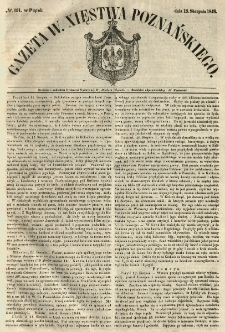 Gazeta Wielkiego Xięstwa Poznańskiego 1848.08.18 Nr191