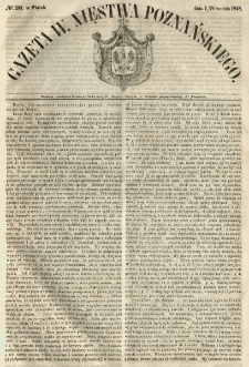 Gazeta Wielkiego Xięstwa Poznańskiego 1848.09.01 Nr203