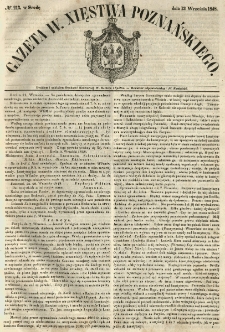 Gazeta Wielkiego Xięstwa Poznańskiego 1848.09.13 Nr213