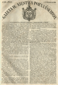Gazeta Wielkiego Xięstwa Poznańskiego 1848.10.17 Nr242