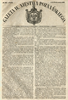 Gazeta Wielkiego Xięstwa Poznańskiego 1848.10.18 Nr243
