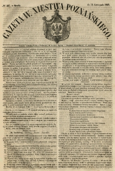 Gazeta Wielkiego Xięstwa Poznańskiego 1848.11.15 Nr267