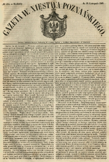 Gazeta Wielkiego Xięstwa Poznańskiego 1848.11.19 Nr271