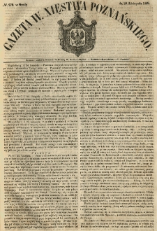 Gazeta Wielkiego Xięstwa Poznańskiego 1848.11.29 Nr279