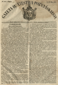 Gazeta Wielkiego Xięstwa Poznańskiego 1847.05.14 Nr110