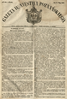 Gazeta Wielkiego Xięstwa Poznańskiego 1847.05.19 Nr114