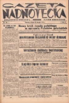 Gazeta Nadnotecka (Orędownik Kresowy): pismo codzienne 1938.08.30 R.18 Nr197