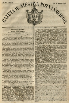 Gazeta Wielkiego Xięstwa Poznańskiego 1847.08.11 Nr185