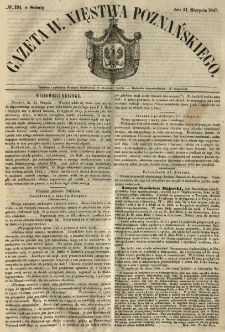 Gazeta Wielkiego Xięstwa Poznańskiego 1847.08.21 Nr194