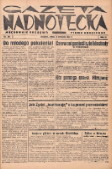 Gazeta Nadnotecka (Orędownik Kresowy): pismo codzienne 1938.09.03 R.18 Nr201