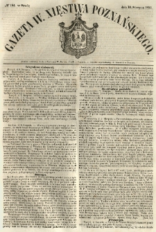 Gazeta Wielkiego Xięstwa Poznańskiego 1853.08.10 Nr184