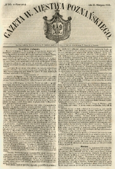Gazeta Wielkiego Xięstwa Poznańskiego 1853.08.11 Nr185