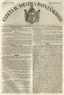 Gazeta Wielkiego Xięstwa Poznańskiego 1853.08.14 Nr188
