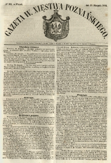 Gazeta Wielkiego Xięstwa Poznańskiego 1853.08.19 Nr192