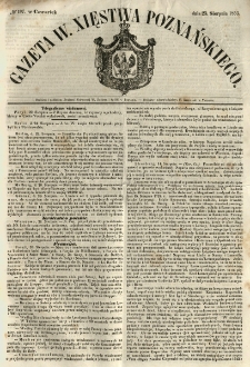 Gazeta Wielkiego Xięstwa Poznańskiego 1853.08.25 Nr197