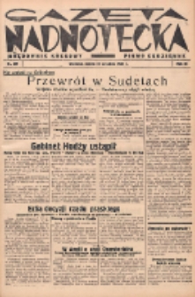 Gazeta Nadnotecka (Orędownik Kresowy): pismo codzienne 1938.09.24 R.18 Nr219