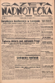 Gazeta Nadnotecka (Orędownik Kresowy): pismo codzienne 1938.09.28 R.18 Nr222