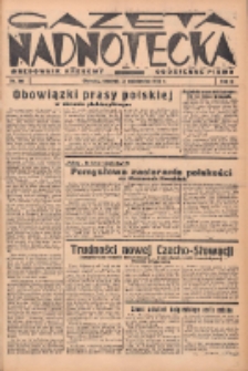 Gazeta Nadnotecka (Orędownik Kresowy): pismo codzienne 1938.10.13 R.18 Nr235
