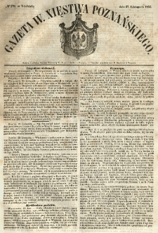 Gazeta Wielkiego Xięstwa Poznańskiego 1853.11.27 Nr278