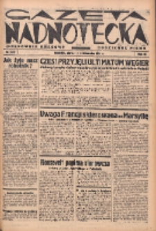 Gazeta Nadnotecka (Orędownik Kresowy): pismo codzienne 1938.10.28 R.18 Nr249